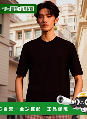 香港直邮MARNI 男士T恤 HUMU0287X0UTC40600N99 SS2025 黑色上衣