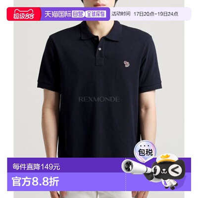 韩国直邮Paul Smith M2R 183K 斑马 49 短袖珠地网眼/领子