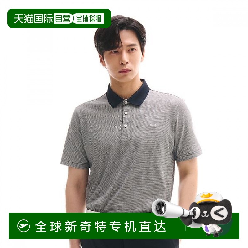 1h可退 韩国直邮路易卡斯特 男士 C/P 强演条纹 YOKO T恤