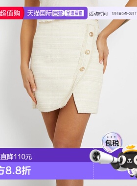 日本直邮Guess ECO Tosca Tweed 裙子 [GU1432EW31138]半身裙