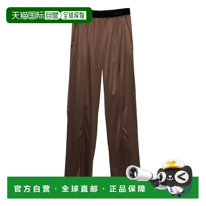 香港直邮潮奢 Tom Ford 汤姆 福特 女士 棕色裤子 PAW683FAX881EC