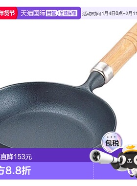 【日本直邮】Iwachu岩鋳 煎蛋锅 18cm IH可 24004铸铁手柄