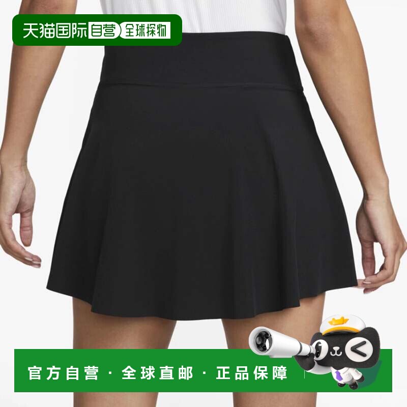 自营Nike dri-fit Advantage网球裙女士黑色Strech内置短裤DSGL29