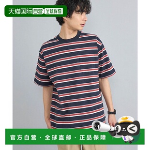 CO3322EM002474 棉质多色镶边T恤 USA 日本直邮coen