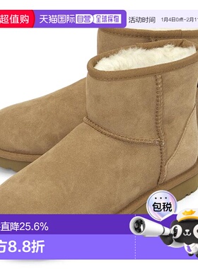 1h可退 韩国直邮ugg雪地靴女款CLASSIC MINI 保暖短筒长靴雪地鞋