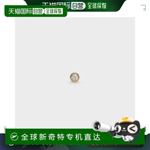 明亮式 1h可退 歐洲直郵CELINE Sentimental 黃金鉆石耳釘