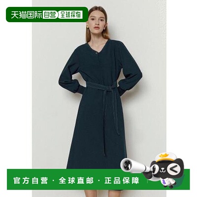 韩国直邮THE IZZAT 女式针织彩色绣花腰带连衣裙 IM9A0OP03SG