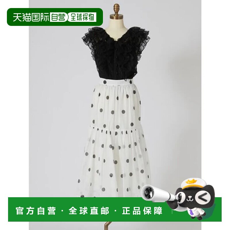 日本直邮SNIDEL 波点蓬蓬裙半身裙a字裙图片