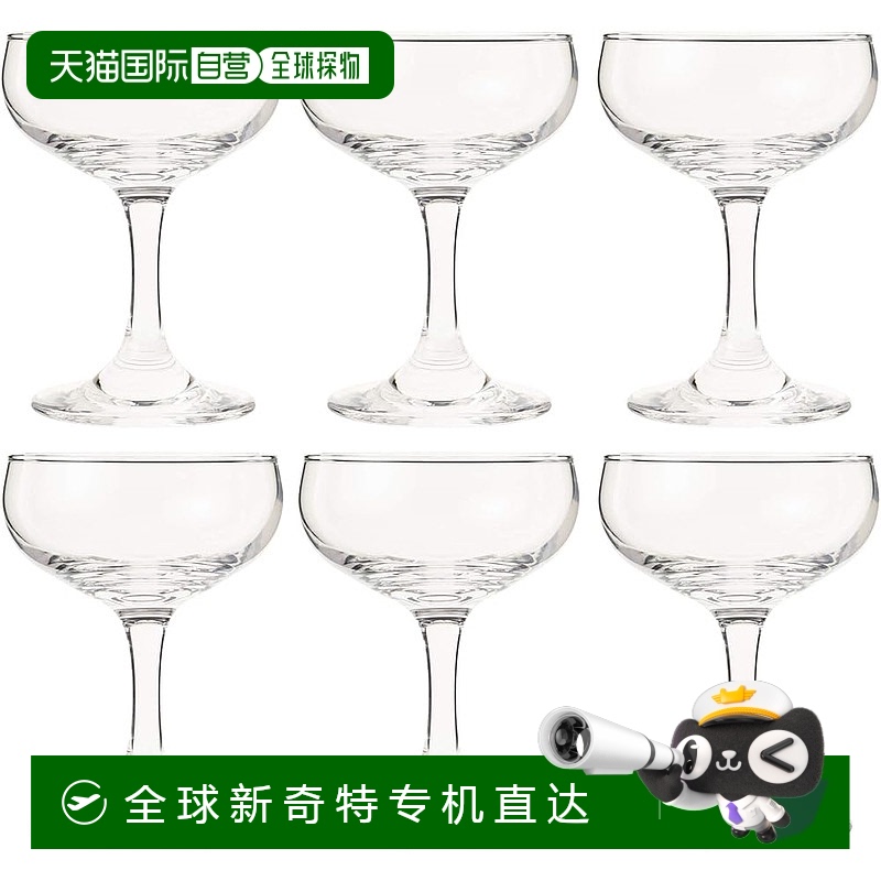 【日本直邮】东洋佐佐木香槟杯 160ml 6个装日本制33034