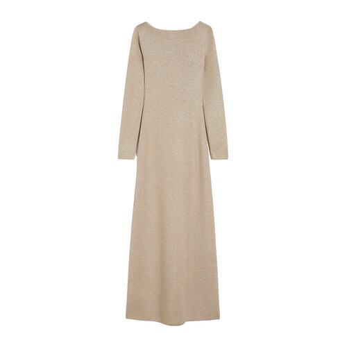 MAX MARA 女士连衣裙 1326025706001 AW2025 米白色 长袖连衣裙