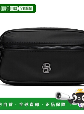 1h可退 香港直邮潮奢 BOSS 波士 男士 黑色 Double B Monogram 洗