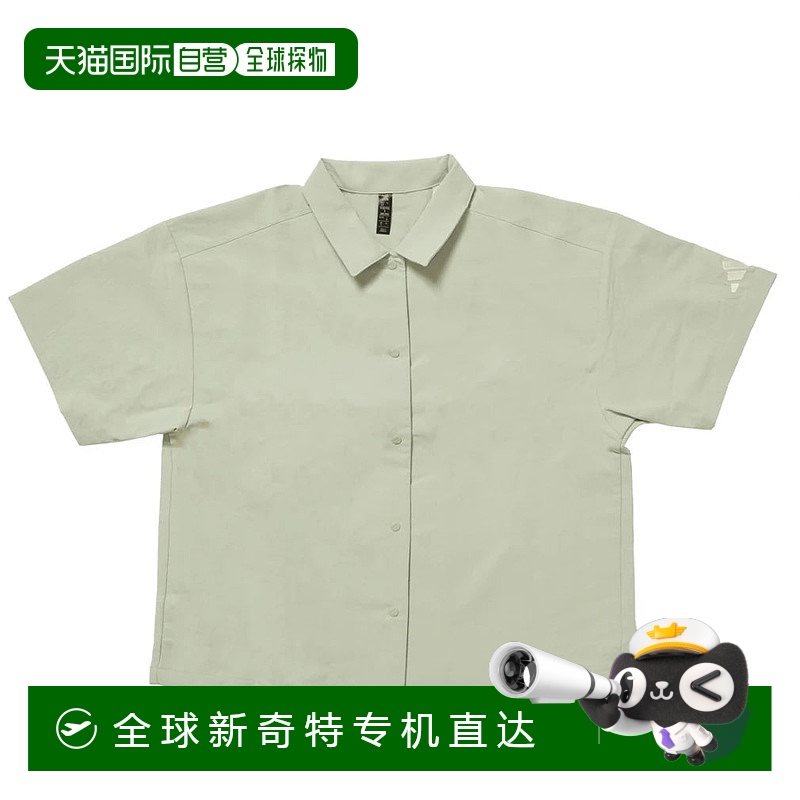 日本直邮adidas-阿迪达斯女子短袖T恤W lux CA领衬衫AP SS724 JY1