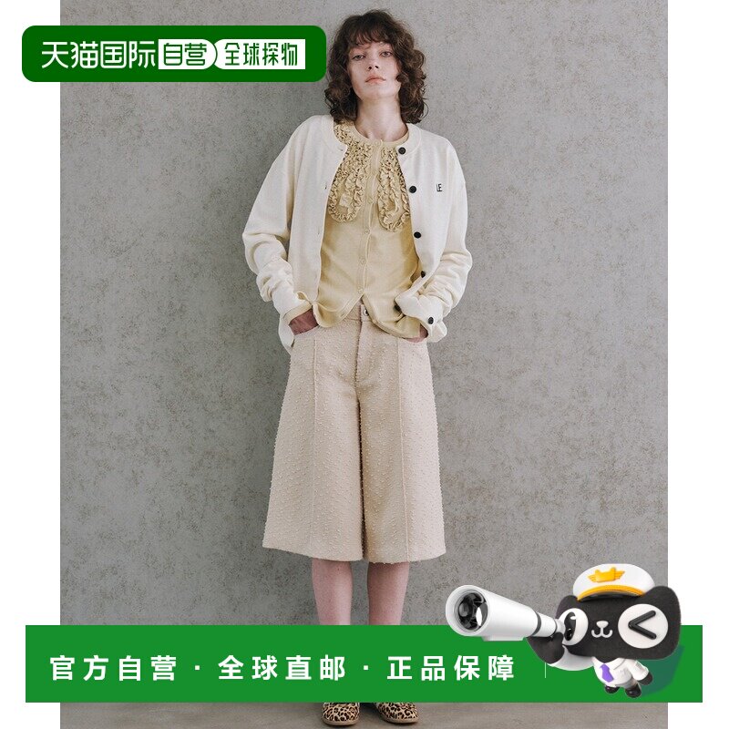1h可退 日本直邮LE CIEL BLEU女士经典粗花呢巴姆巴短裤 28S68305