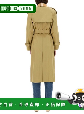 香港直邮BURBERRY 女士大衣 8111157C2981 AW2025 驼色 Sage gree