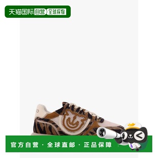 1h可退 香港直邮Pinko 品高 女士 Zoe inserts 绒面革网纱运动鞋