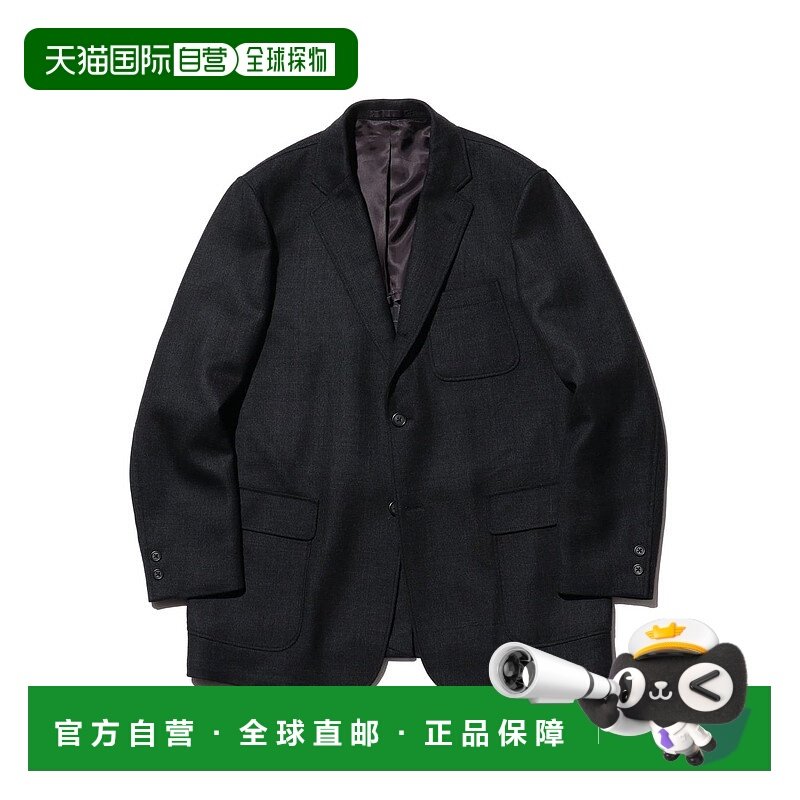 1h可退 日本直邮BEAMS PLUS 男装 宽松版型羊毛双层织外套 半里衬