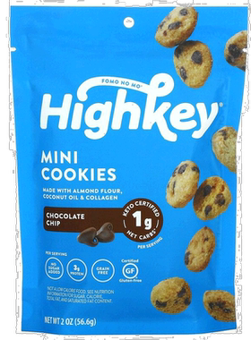 香港直邮HighKey,小饼干，巧克力碎，2 盎司（56.6 克）