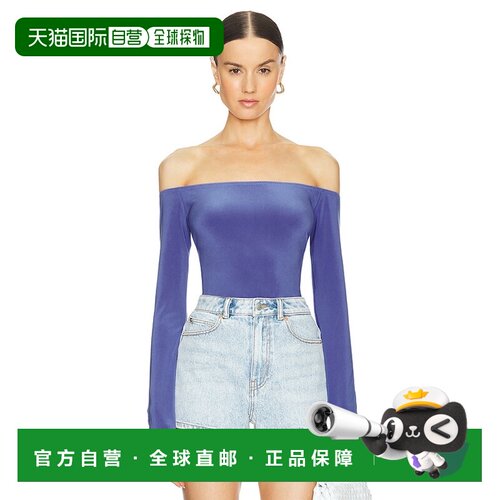 香港直邮NORMA KAMALI 诺玛 卡玛丽 女士 露肩长袖上衣 KK1246PL0