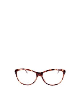GUCCI 女士眼镜 GG36266FF SS2023 棕色 徽标细节平光镜