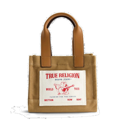 自营 True Religion 迷你托特包 - 棕褐色 手提包美国直发奥莱