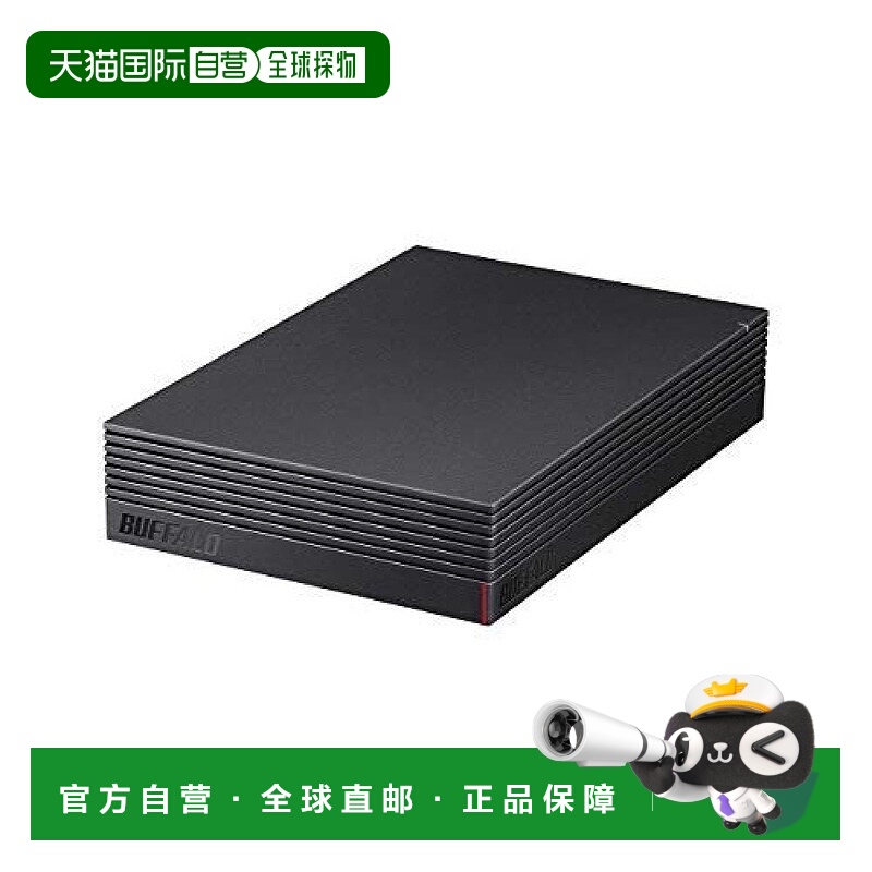 【日本直邮】Buffalo巴法络固态硬盘巴比禄4TB外置硬盘标准款黑色