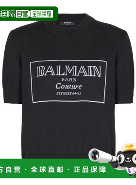 1h可退 香港直邮奢淘 Balmain 圆领短袖T恤 女 EF1KA115KH87