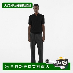 博柏利 黑色羊毛短袖 欧洲直邮Burberry 男士 Polo衫 新款