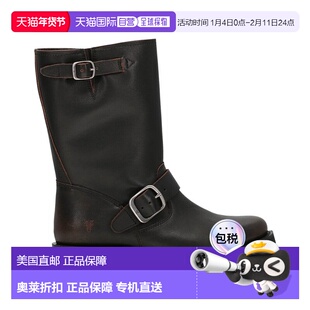 自营Frye Veronica Flex Leather Bootie - brown 美国奥莱直发