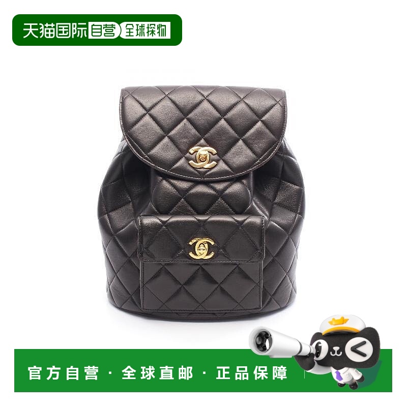 日本直邮中古Chanel香奈儿女包B级9新rucksack背包/旅行背包双肩