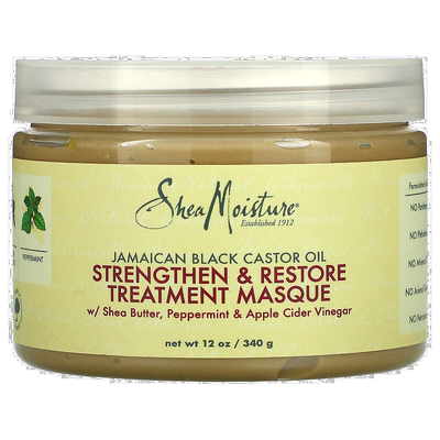 香港直邮Shea Moisture牙买加黑色蓖麻油发膜光泽修护受损34正品