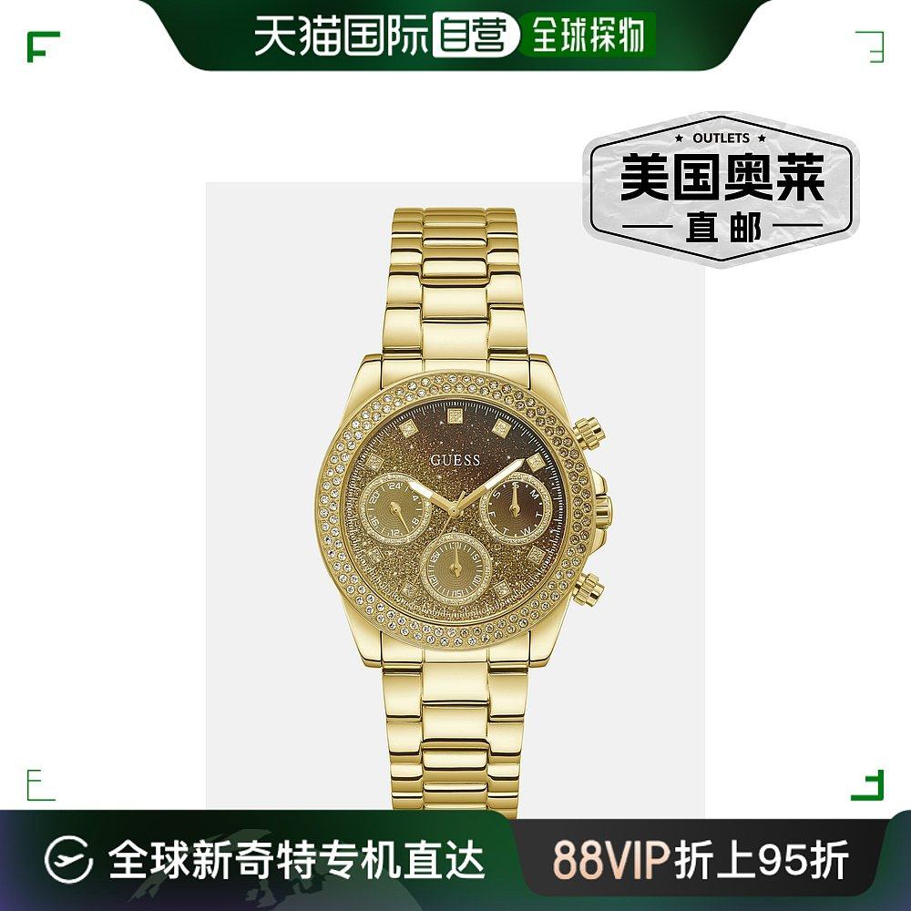 guess金色模拟手表 - 玫瑰金 【美国奥莱】直发