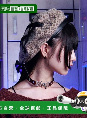 1h可退 日本直邮NIBBLE POISON 女装 五角星缎带 仿皮贝雷帽 TS63