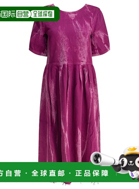 香港直邮GANNI 女士连衣裙 J1672088 SS2025 紫色 Denim midi dre