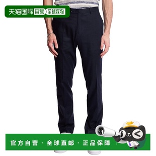 蓝色 自营 gray佩斯利和灰色羽绒亚麻混纺长裤 美国奥 paisley