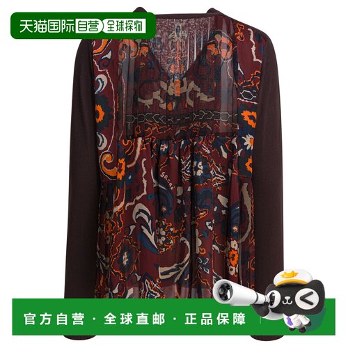 1h可退 香港直邮SACAI 女士针织衫 2507986616 AW2025 棕色 Cardi