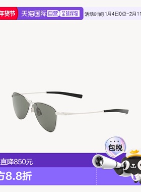自营欧洲直邮YSL圣罗兰 VESPER系列SL 831女士银色/灰色金属飞行