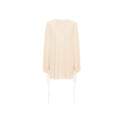 Chloe 真丝提花百褶迷你裙 CH25SRO14300