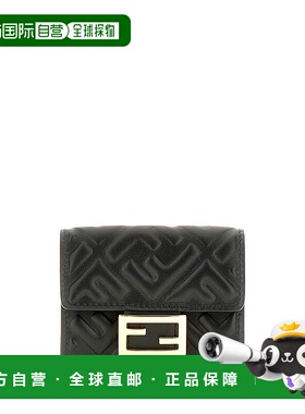 香港直邮FENDI 女士钱包 8M0395AAJDF0KUR CO 黑色 Black nappa l