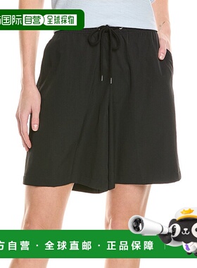 自营 James Perse 轻盈哑光棉缎短裤 - 黑色 美国奥莱直发