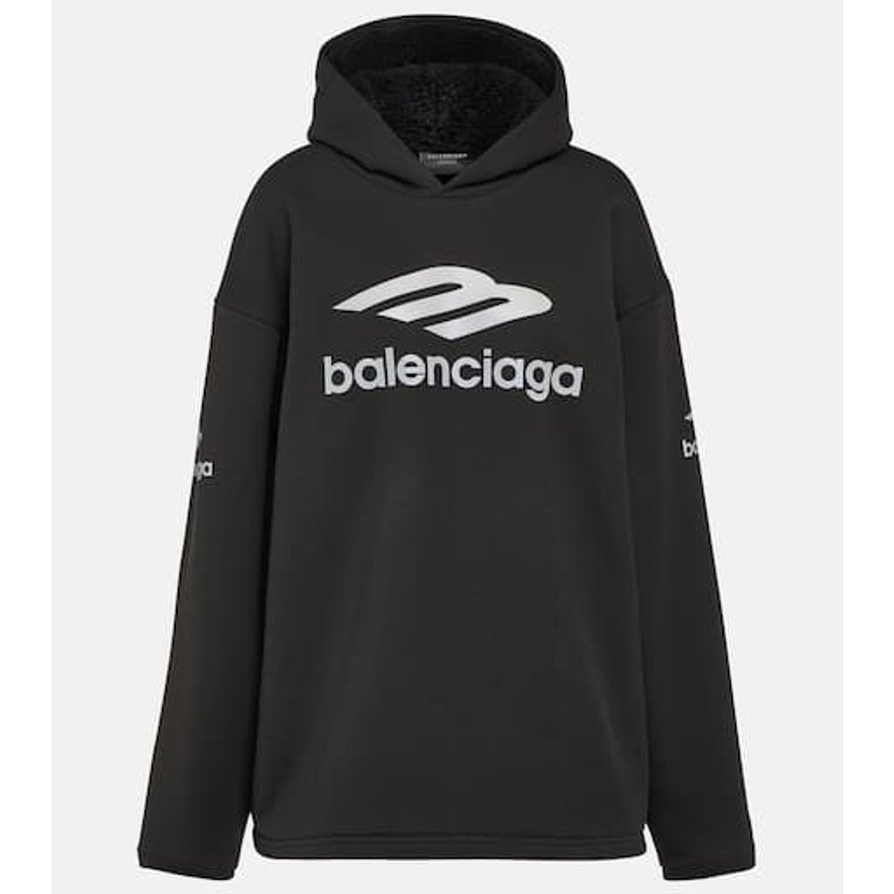 潮奢 Balenciaga 巴黎世家 女士 3B Icon 运动高科技连帽衫