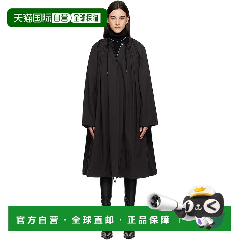 1h可退 香港直邮潮奢 toteme 女士 黑色 Gathered Parachute 大衣
