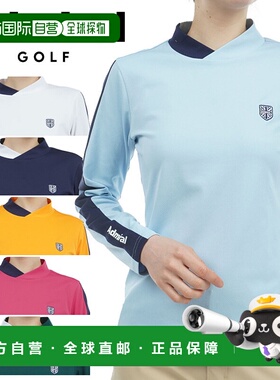日本直邮Admiral Golf 女士弹力长袖立领衬衫秋冬高尔夫服装 ADLA