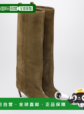 香港直邮The Attico 女士 Lea 军绿色高筒靴子 251WSH00879LBT007