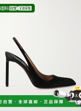 香港直邮Tom Ford 汤姆 福特 女士 绸缎露跟浅口鞋 W3801TSA001PN