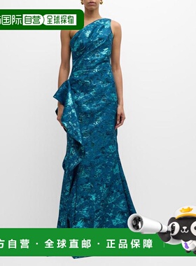 1h可退 【美国直邮】Rickie Freeman 为 Teri Jon 设计的金属提花