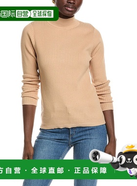 自营Jones New York Sutton Mock Neck Sweater - beige 美国奥莱