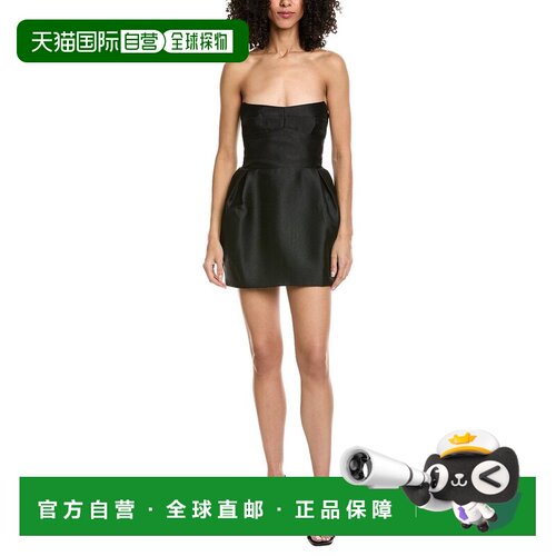 自营Amanda Uprichard Bowery Mini Dress - black 美国奥莱直发
