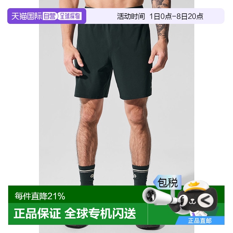 1h可退 加拿大直邮alo yoga男士户外健身跑步运动五分休闲短裤