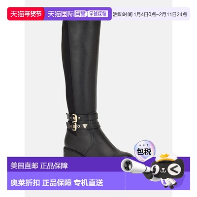 自营guessPartha Tall Riding Boots - black 美国奥莱直发长筒靴