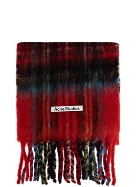香港直邮ACNE STUDIOS 男士围巾 FNUXSCAR000458CA0394ALUREDBLUE